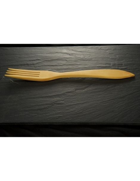 Tenedor Cucharón de Madera de Boj - 30 cm.