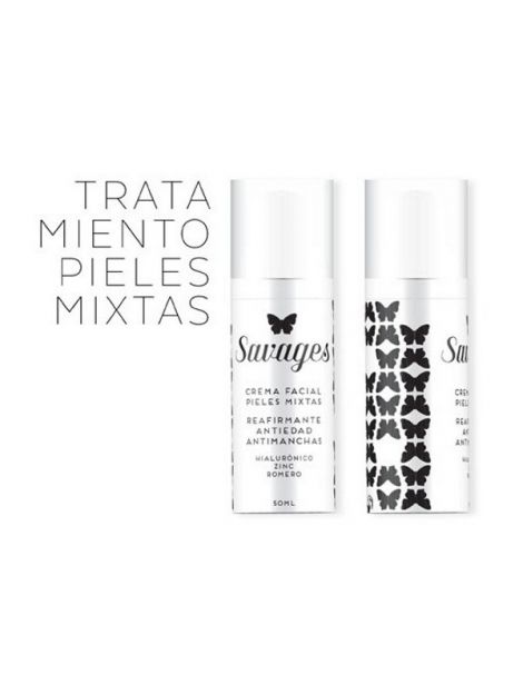 Crema Facial Pieles Mixtas Antiedad Savages - 50 ml.