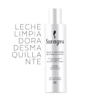 Leche Limpiadora Desmaquillante Antiedad Savages - 200 ml.