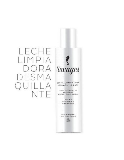 Leche Limpiadora Desmaquillante Antiedad Savages - 200 ml.