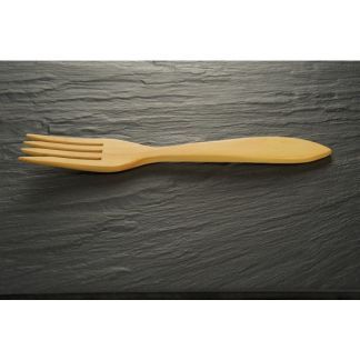 Tenedor Pequeño de Madera de Boj - 15 cm.