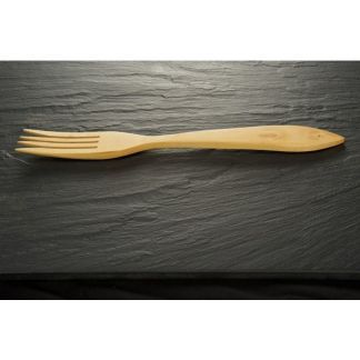 Tenedor Grande de Madera de Boj - 21 cm.