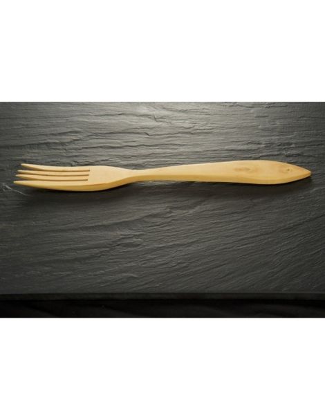 Tenedor Grande de Madera de Boj - 21 cm.