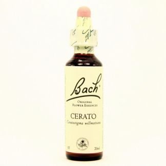 Cerato/Ceratostigma Flores Dr. Bach - frasco de 20 ml.