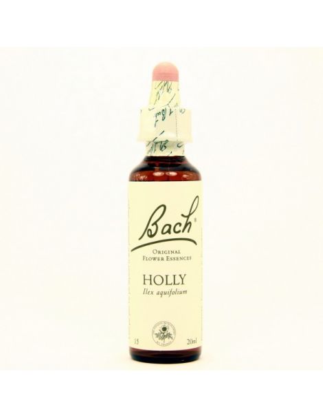 Holly/Acebo Flores Dr. Bach - frasco de 20 ml.