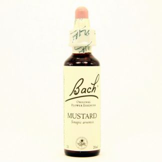 Mustard/Mostaza Flores Dr. Bach - frasco de 20 ml.