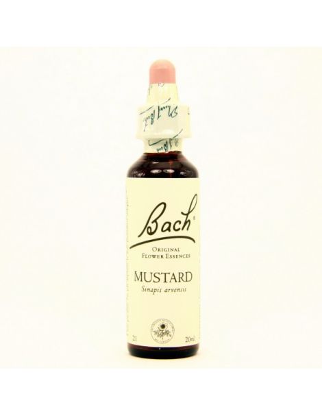 Mustard/Mostaza Flores Dr. Bach - frasco de 20 ml.