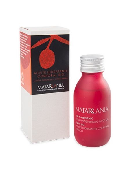 Aceite Hidratante Corporal de Limón, Naranja y Mandarina Bio Matarrania - 100 ml.