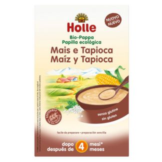 Papillas de Harina de Maíz y Tapioca Bio 4M Holle - 250 gramos