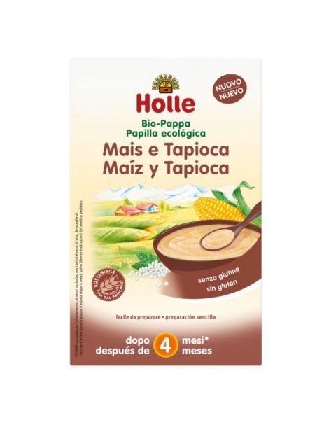 Papillas de Harina de Maíz y Tapioca Bio 4M Holle - 250 gramos