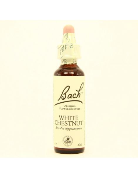 White Chestnut/Castaño de Indias Flores Dr. Bach - frasco de 20 ml.