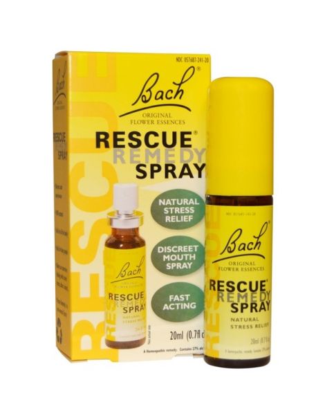 Remedio Rescate (Rescue Remedy Spray) Flores Dr. Bach - spray de 20 ml.