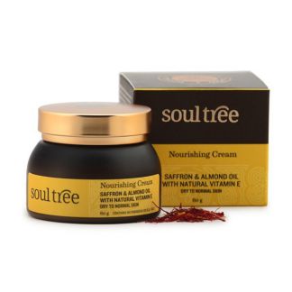 Crema Facial Nutritiva con Azafrán y Aceite de Almendras SoulTree - 60 gramos