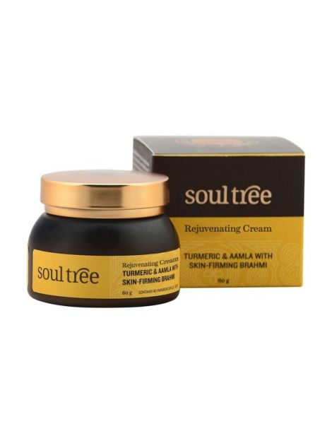 Crema Facial Rejuvenecedora con Cúrcuma, Amla y Brhami SoulTree - 60 gramos