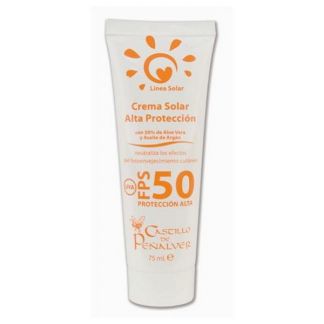 Crema Solar de Aloe Vera con Aceite de Argán FPS 50 Castillo de Peñalver - 75 ml.