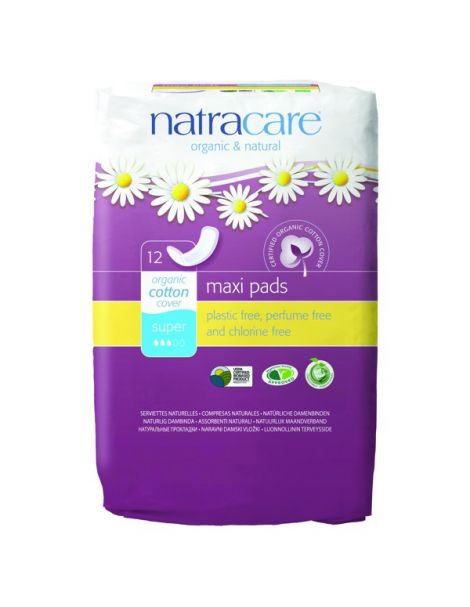 Compresa Super Maxi Natracare - 12 unidades