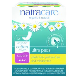 Compresa Super Plus Natracare - 12 unidades