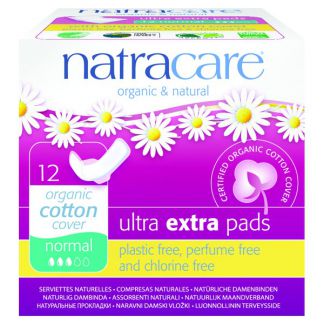 Compresa Ultra Extra Normal con Alas Natracare - 12 unidades