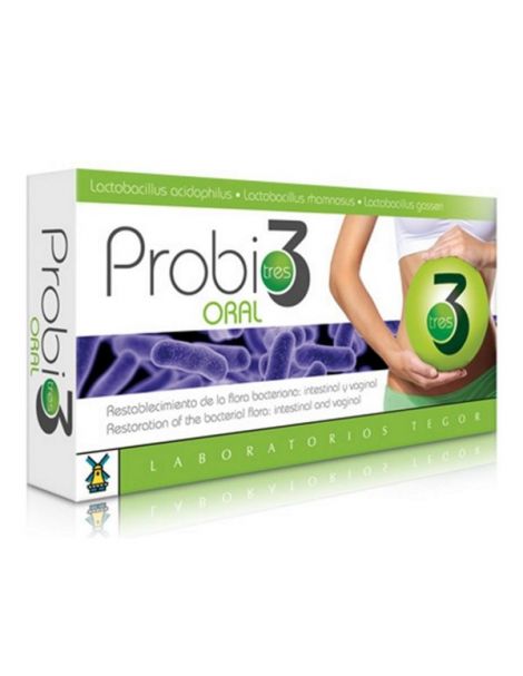 Probio3 Oral Tegor - 40 cápsulas