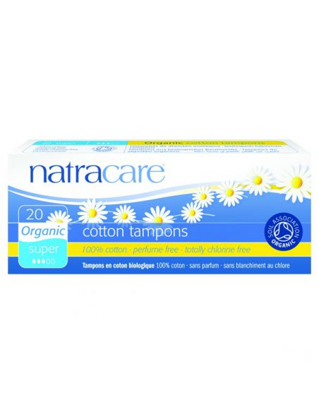 Tampón Super sin Aplicador Natracare - 20 unidades