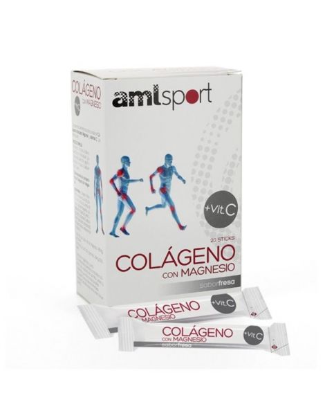 Colágeno con Magnesio + Vitamina C AML Sport Ana Mª. Lajusticia - 20 sticks