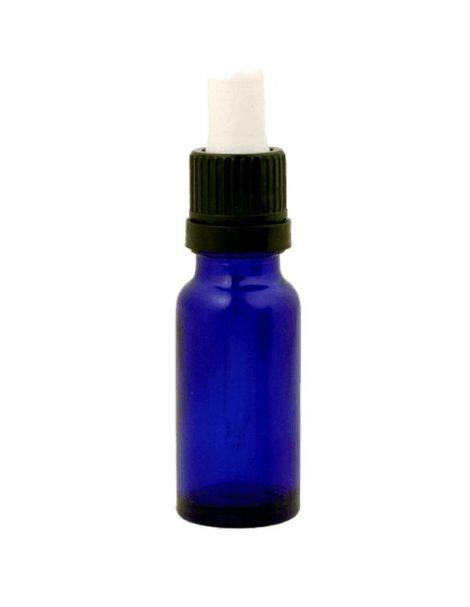 Frasco Cuentagotas Vidrio Azul Cobalto - 15 ml.