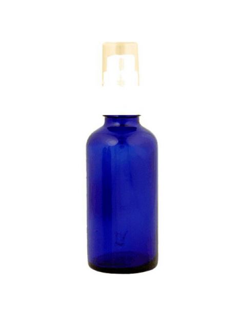 Frasco Vaporizador Vidrio Azul Cobalto - 50 ml.