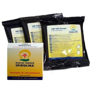Recarga Spirulina (Espirulina) Marcus Rohrer - 3 x 180 comprimidos