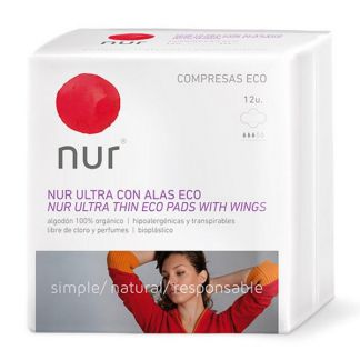 Compresa Ultrafina con Alas Nur - 12 unidades