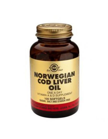 Aceite de Hígado de Bacalao Solgar - 100 perlas