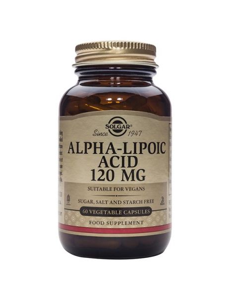 Ácido Alfa Lipoico 120 mg. Solgar - 60 cápsulas