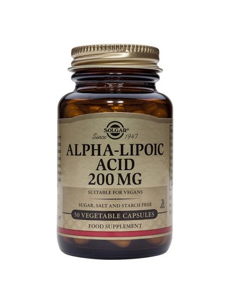 Ácido Alfa Lipoico 200 mg. Solgar - 50 cápsulas
