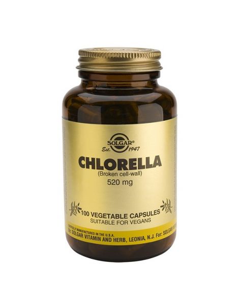 Chlorella Solgar - 100 cápsulas