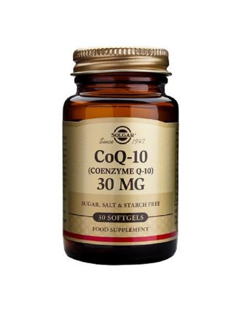 Coenzima Q10 en Aceite 30 mg. Solgar - 30 perlas