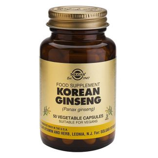 Ginseng Coreano Solgar - 50 cápsulas
