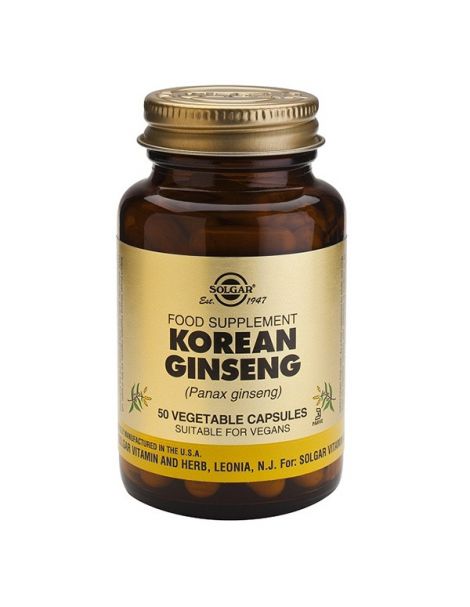 Ginseng Coreano Solgar - 50 cápsulas