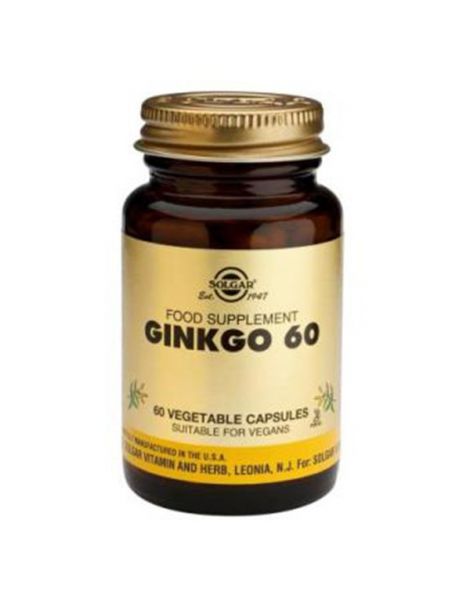 Ginkgo 60 Solgar - 60 cápsulas