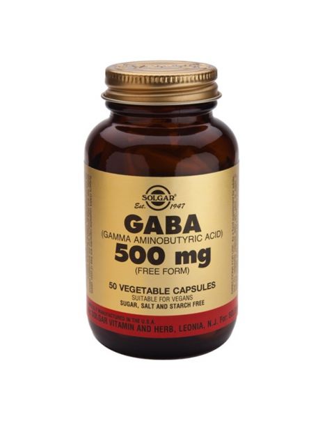 GABA Solgar - 50 cápsulas