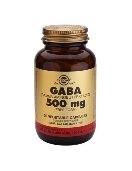 GABA Solgar - 50 cápsulas