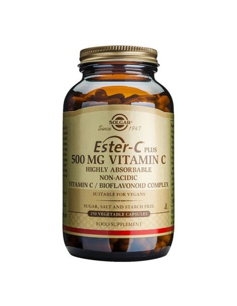 Ester-C Plus 500 mg. Solgar - 250 cápsulas