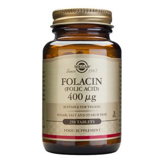 Folacín (Ácido Fólico) Solgar - 100 comprimidos