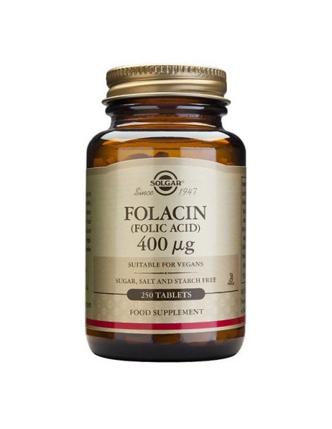 Folacín (Ácido Fólico) Solgar - 100 comprimidos