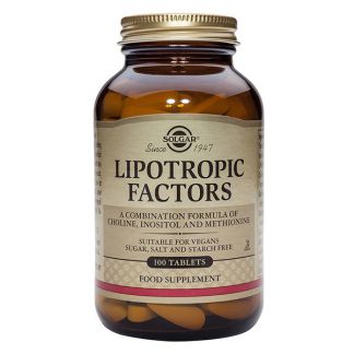 Factores Lipotrópicos Solgar - 100 comprimidos
