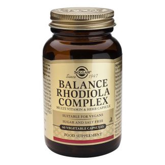 Balance Rhodiola Complex Solgar - 60 cápsulas