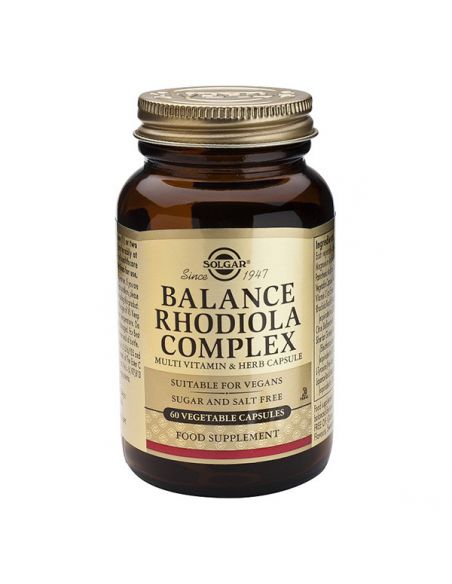 Balance Rhodiola Complex Solgar - 60 cápsulas