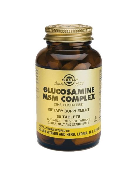 Glucosamina MSM Complex Solgar - 60 comprimidos