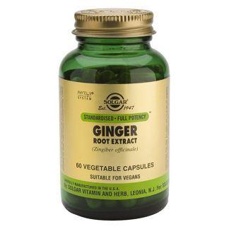 Jengibre Extracto de Raíz Solgar - 60 cápsulas