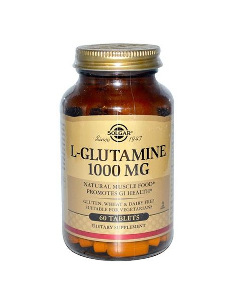 L-Glutamina 1000 mg. Solgar - 60 comprimidos