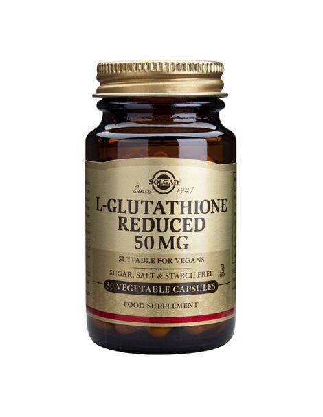 L-Glutation 50 mg. Solgar - 30 cápsulas