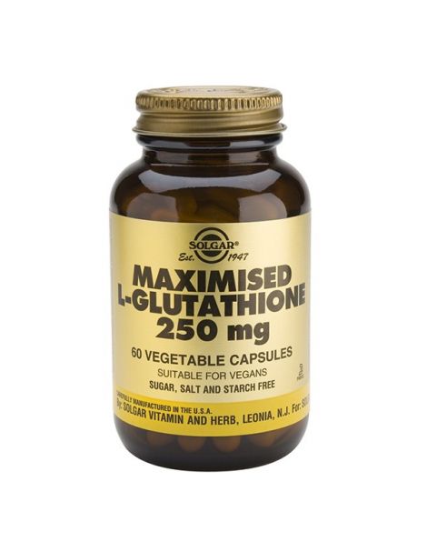 L-Glutation Maximizado 250 mg. Solgar - 60 cápsulas